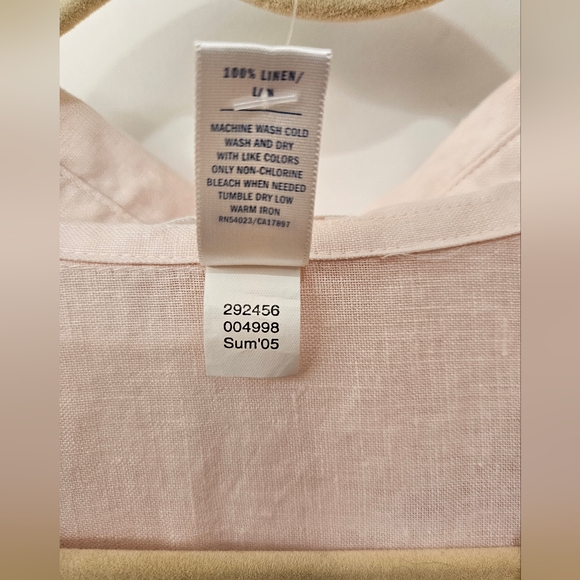 NWT - Linen Old Navy Pink Button Down Shirt - Size XXL - Picture 5 of 10